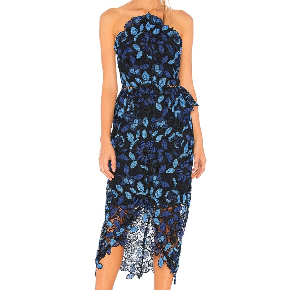 Elliatt Times Dress in Blue Multi